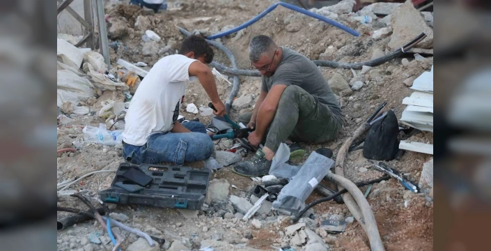 Hatay'da şantiye kazası: İş makinesi kabloları patlattı