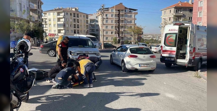Karaman'da kargo aracıyla çarpışan elektrikli bisiklet sürücüsü yaralandı