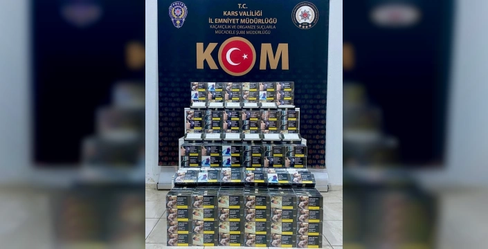 Kars'ta büyük operasyon: 100 bin boş, 21 bin 760 dolu makaron ele geçirildi