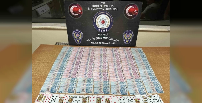 Kocaeli'nde kumar operasyonu: 27 bin TL ceza