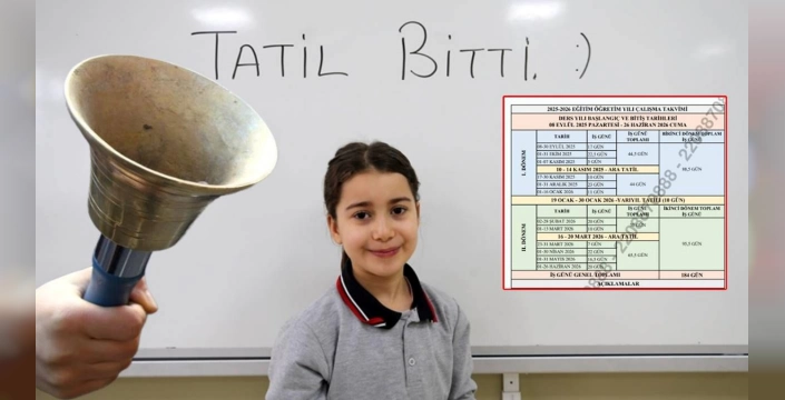 MEB 2025-2026 Eğitim Öğretim Yılı Takvimi: Okullar 8 Eylül'de Açılıyor