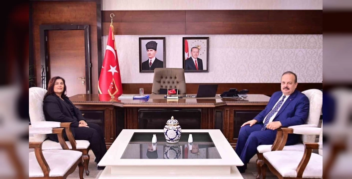 Özlem Çerçioğlu, Vali Yakup Canbolat'ı ziyaret etti