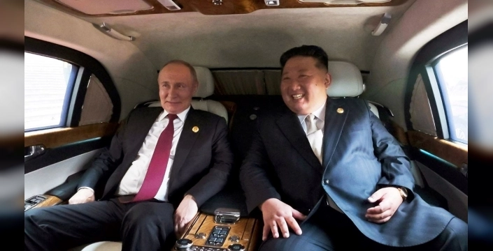 Putin'den Kim Jong Un'a tebrik mesajı: Askerlerinizin Kursk Bölgesi'ni kurtarma operasyonuna kahramanca katılımı...