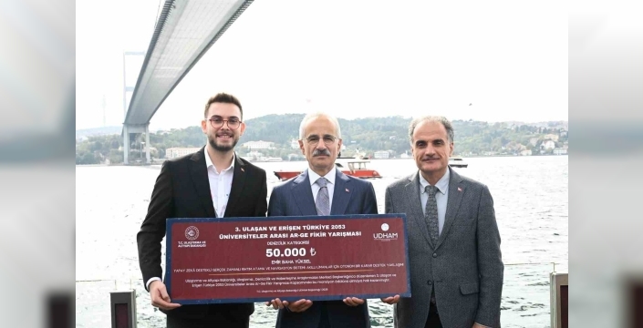 Sakarya Üniversitesi öğrencisi, denizcilik sektörü özel ödülünü kazandı