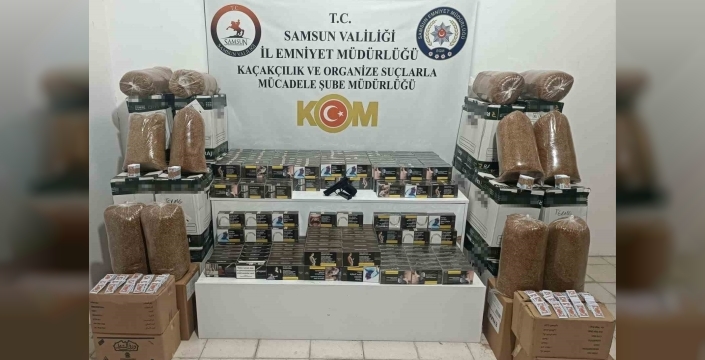 Samsun'da kaçak tütün operasyonu: 1 şüpheli gözaltına alındı