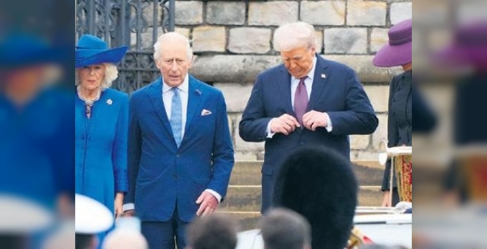 Trump, Windsor Kalesi’nde ağırlandı: 4 aktivist tutuklandı