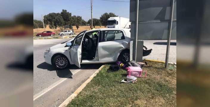 Uşak'ta trafik kazası: 2 yaralı