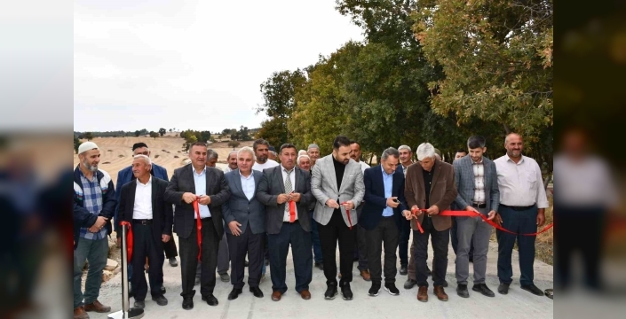 Vezirköprü'de yeni yol hizmete açıldı