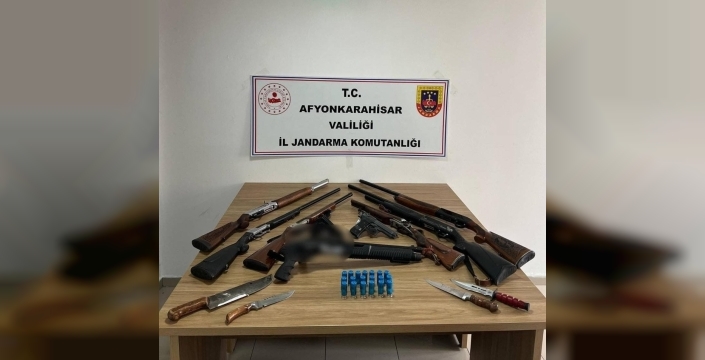 Afyonkarahisarda düğün magandalarına jandarma operasyonu: Silahlar toplandı