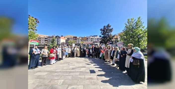 AK Parti Bayburt Kadın Kolları'ndan Gazze İçin Sessiz Çığlık