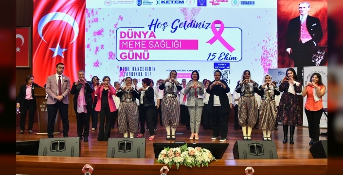 ankara: meme kanseri farkındalığı için pembe ışıklar yandı