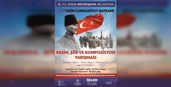 Aydın Büyükşehir, 29 Ekim için ödüllü yarışmalar düzenliyor