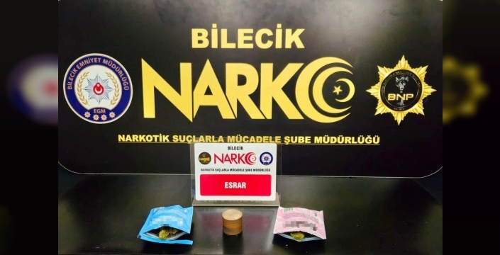 Bilecikte uyuşturucu operasyonu: 1 kişi gözaltına alındı