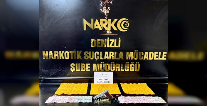 Denizli'de uyuşturucu operasyonu: 19 bin 247 doz sentetik kannabinoid ele geçirildi