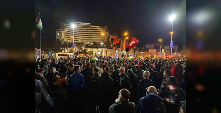 Kayseri'de Sumud Filosu'na İsrail Müdahalesine Tepki