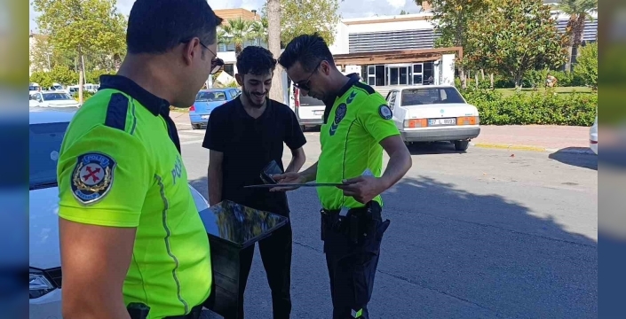 Manavgat'ta plakasız ve egzozlu araçlara ceza yağdı