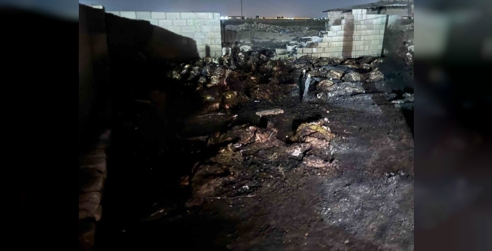 Niğde'de ahır yangını: 170 koyun telef oldu