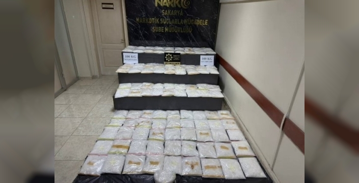 Sakarya'da 100 kilogram metamfetamin ele geçirildi: Irak uyruklu şüpheli tutuklandı