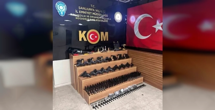 Şanlıurfa'da yasadışı silah baskını: 37 parça ele geçirildi