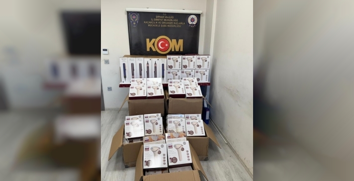 Şırnak'ta 7 milyon liralık kaçak eşya operasyonu: 2 tutuklama