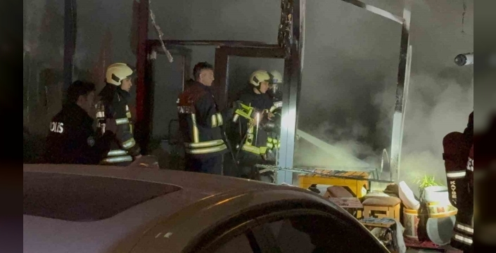 Talas'ta restoranda çıkan yangın daireye sıçramadan söndürüldü