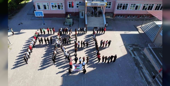 Türkeli'nde okullarda Filistin farkındalığı etkinliği düzenlendi