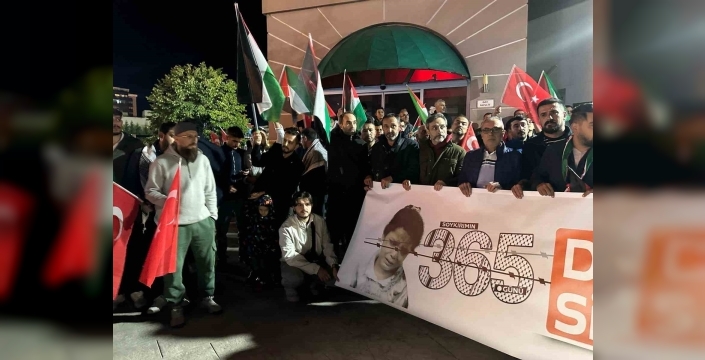 Uşak'ta Sumud Filosu ve Gazze'ye destek yürüyüşü