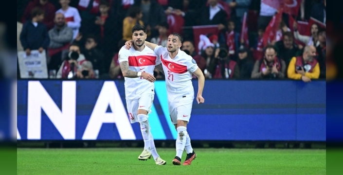 Yunus Akgün, milli takımdaki 3. golünü Gürcistan'a attı