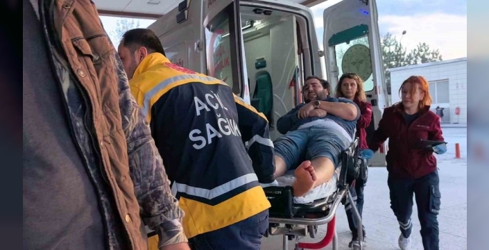 600 kilo ağırlığındaki silindir altında kaldı! Makine mühendisi ağır yaralandı