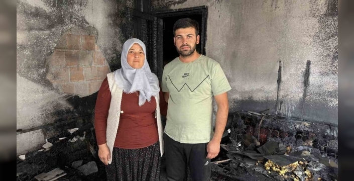 Adana'da feci yangın: Aile zor kurtuldu!