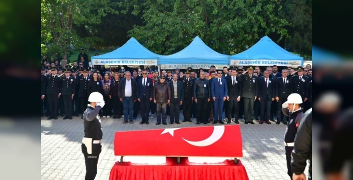 Alaşehir'de şehit polis memuru Ali Barut'a veda töreni düzenlendi
