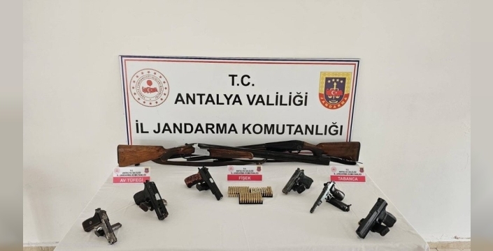 Antalya'da jandarmadan silah kaçakçılığına büyük darbe!