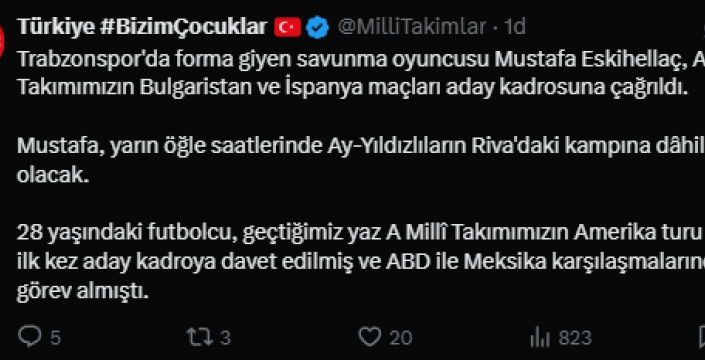 Bahis skandalı: Eren Elmalı'nın yerine Mustafa Eskihellaç milli takım'a alındı