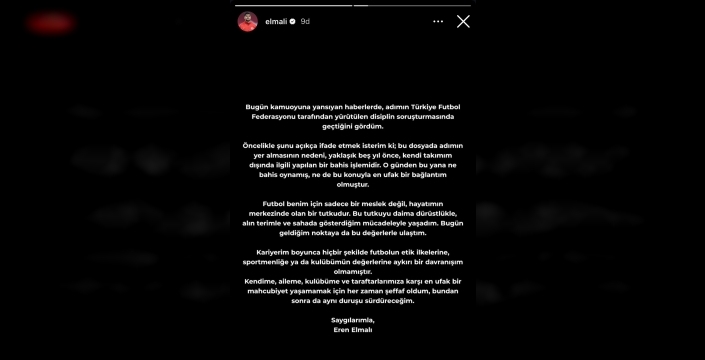 Bahis skandalı kabardı: Eren Elmalı'nın beş yıl önceki gizemli geçmişi gündeme bomba gibi düştü!