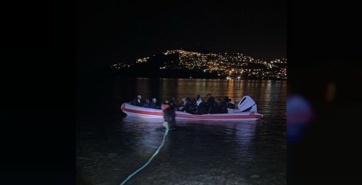 Bodrum'da sahil güvenlik, 30 düzensiz göçmeni yakaladı!