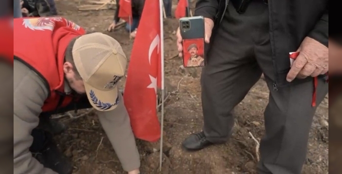 Bursa'da şehitlerin anısına yeşil bir umut: Fidanlar toprakla buluştu