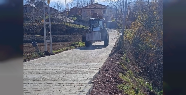 Çameli Belediyesi'nden konforlu yollar için kilit parke taşı çalışmaları