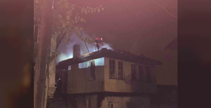 Çankırıda korkunç yangın: Ev alevlere teslim oldu, küle döndü!