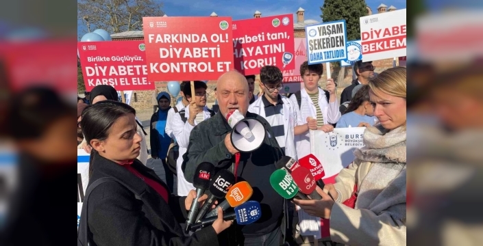 Diyabetle savaş Bursa'da başladı: Mavi balonlarla yükselen farkındalık!