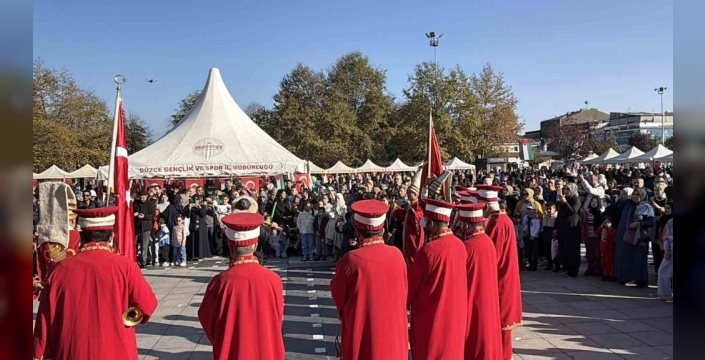 Düzce'de Filistin için yürekler bir oldu: Gazze'ye umut köprüsü kuruldu!