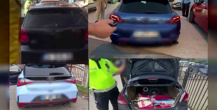 Düzce'de gürültü kirliliğine geçit yok: 116 sürücüye ceza kesildi