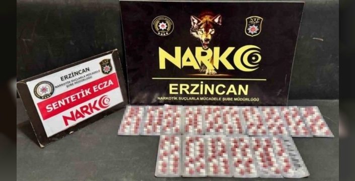 Erzincanda kritik operasyon: 216 sentetik ecza ele geçirildi!