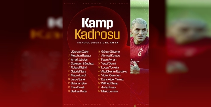 Galatasaray Kocaeli deplasmanına hazır! Kadroda şok isimler yok!