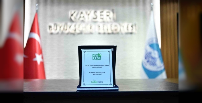 Kayseri'den tarihe ışık tutan başarı: En iyi dönüşüm ödülü!