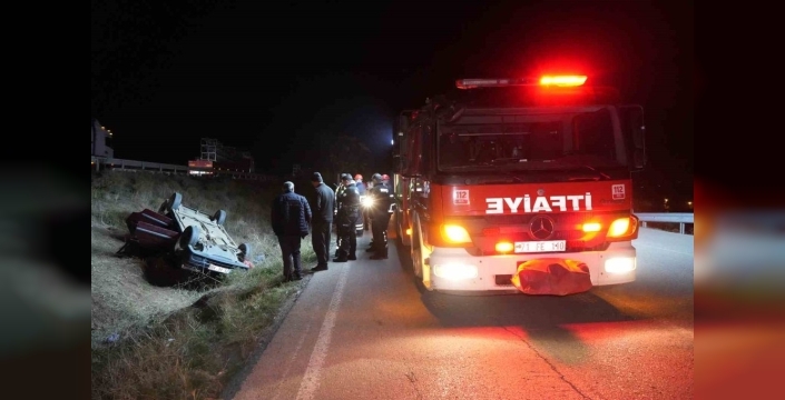 Kırıkkale'de gecenin karanlığında dehşet veren kaza: Otomobil havada takla attı, sürücü kurtarılamadı!