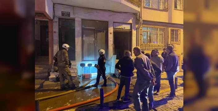 Ortaköy'de antika dükkanında korkutan yangın paniği