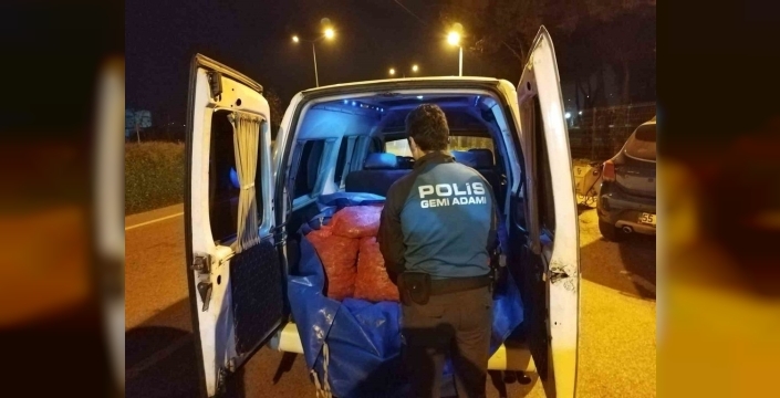 Samsun'da 200 kilo kaçak midye ele geçirildi!