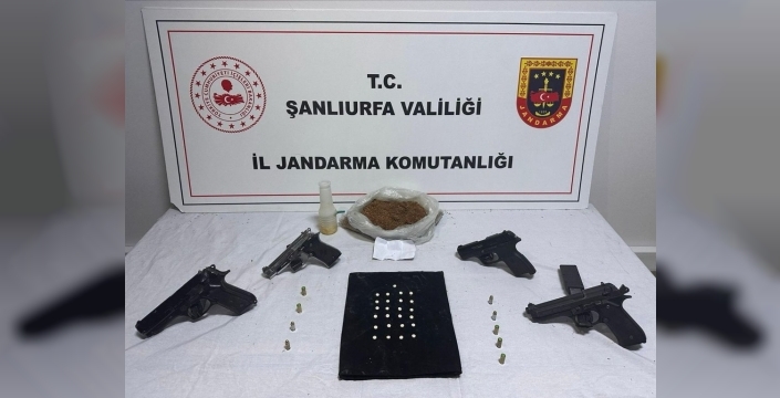 Şanlıurfada nefes kesen operasyon: Uyuşturucu ve silahlar kanun namlusunda!
