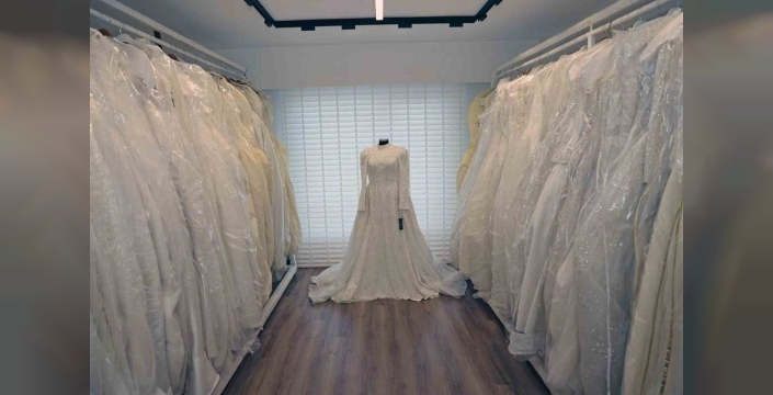 Talas'ın 'Kar tanesi gelinlik evi'nden ara tatilde 20 geline mutluluk!