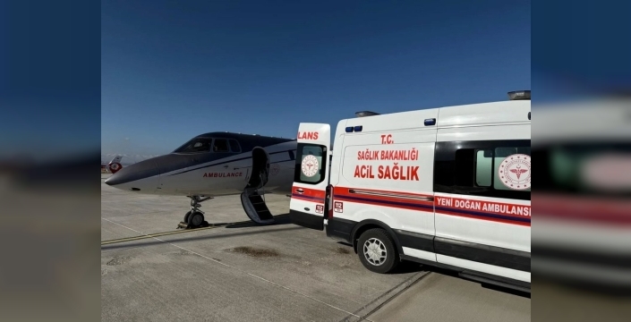 Van'dan İstanbul'a uçak ambulansla kalp hastası bebek sevk edildi